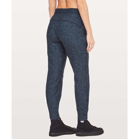 Lululemon Joggers 2 Navy Blue Heathered Ready To Rulu High Rise Stretch Athletic - Picture 5 of 14